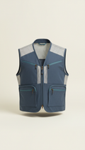 Veste ventilée bleu fumé