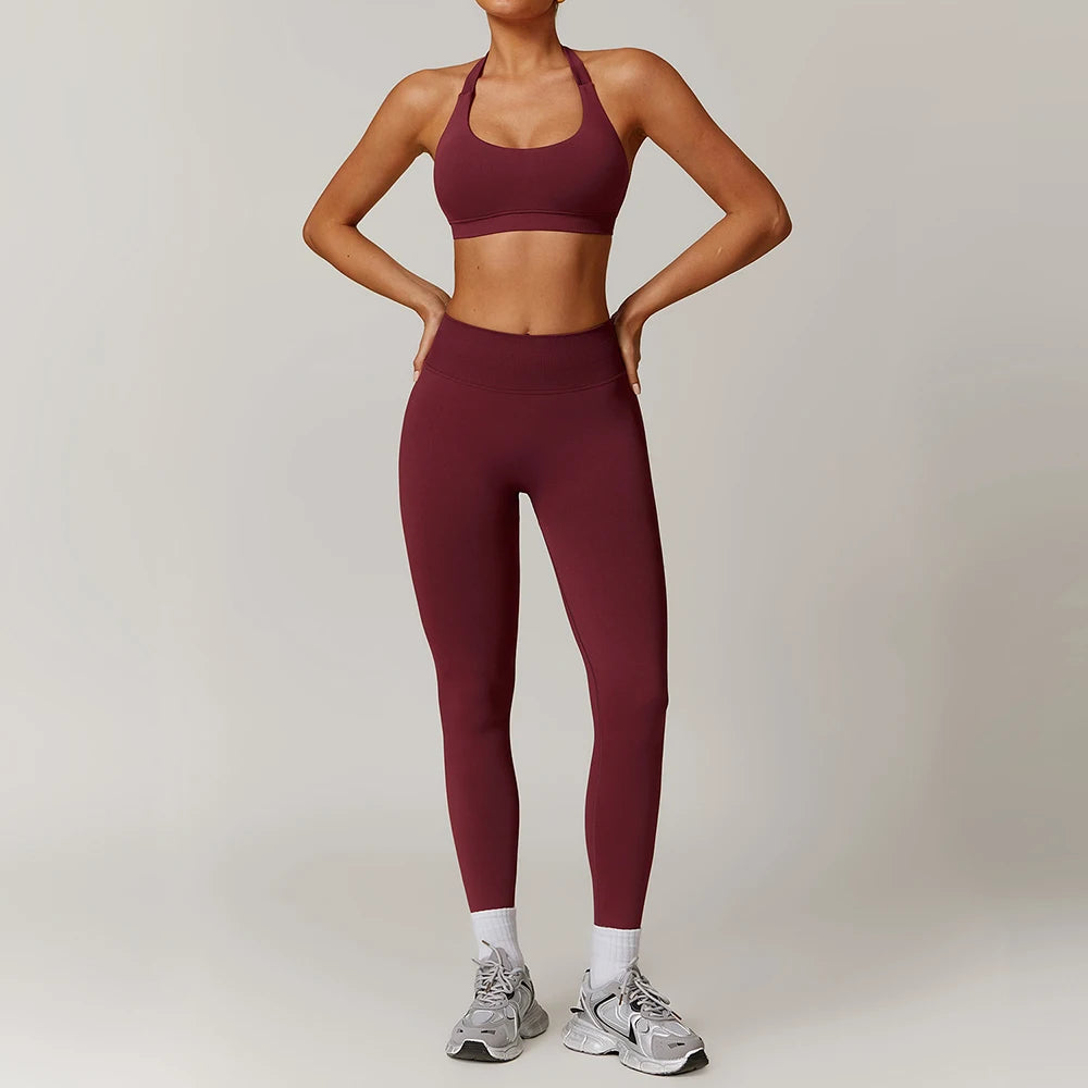 New Fashion High Impact Yoga Jacket and Gym Leggings Set Custom logo Seamless Workout Leggings Shorts Set for Women