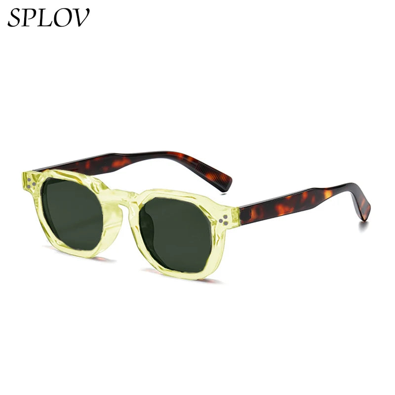 Fashionable Men's and Women's Round Rivet Sunglasses Outdoor Street Photography Sunglasses UV Protection Driving Sunglasses (Copie)