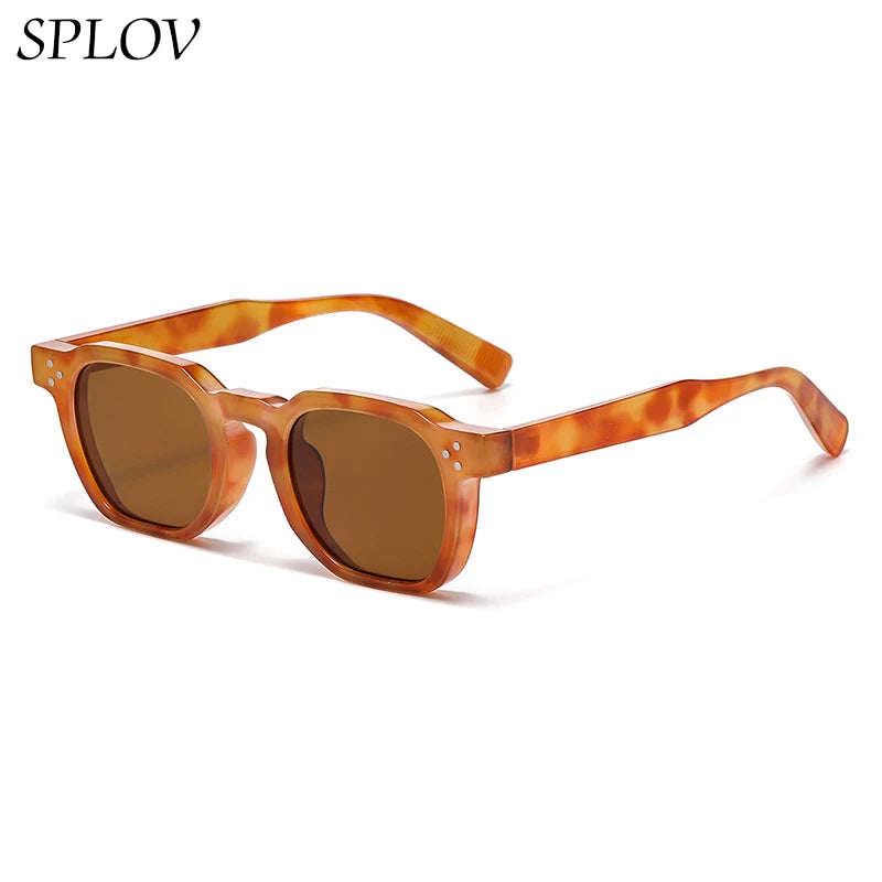 Fashionable Men's and Women's Round Rivet Sunglasses Outdoor Street Photography Sunglasses UV Protection Driving Sunglasses (Copie)