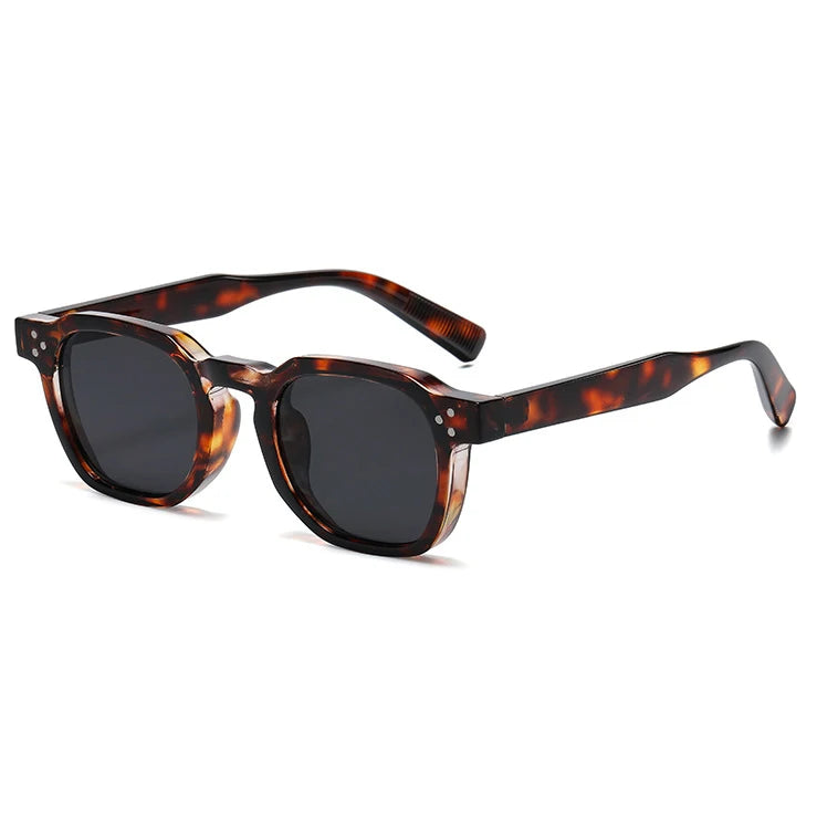 Fashionable Men's and Women's Round Rivet Sunglasses Outdoor Street Photography Sunglasses UV Protection Driving Sunglasses (Copie)