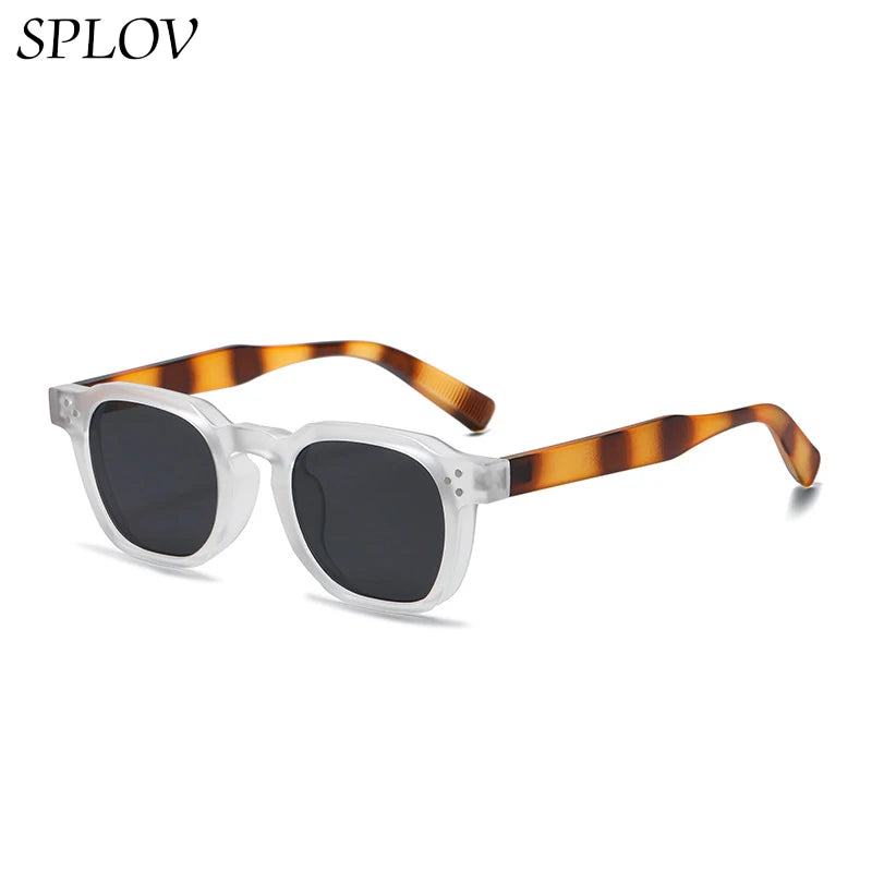 Fashionable Men's and Women's Round Rivet Sunglasses Outdoor Street Photography Sunglasses UV Protection Driving Sunglasses