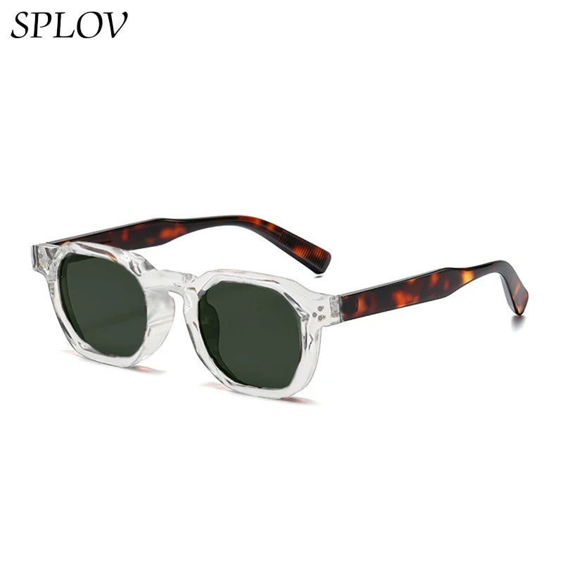 Fashionable Men's and Women's Round Rivet Sunglasses Outdoor Street Photography Sunglasses UV Protection Driving Sunglasses (Copie)