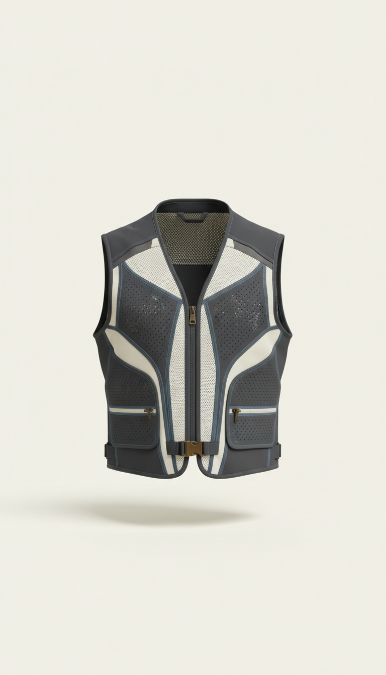 Veste ventilée ivoire moderne